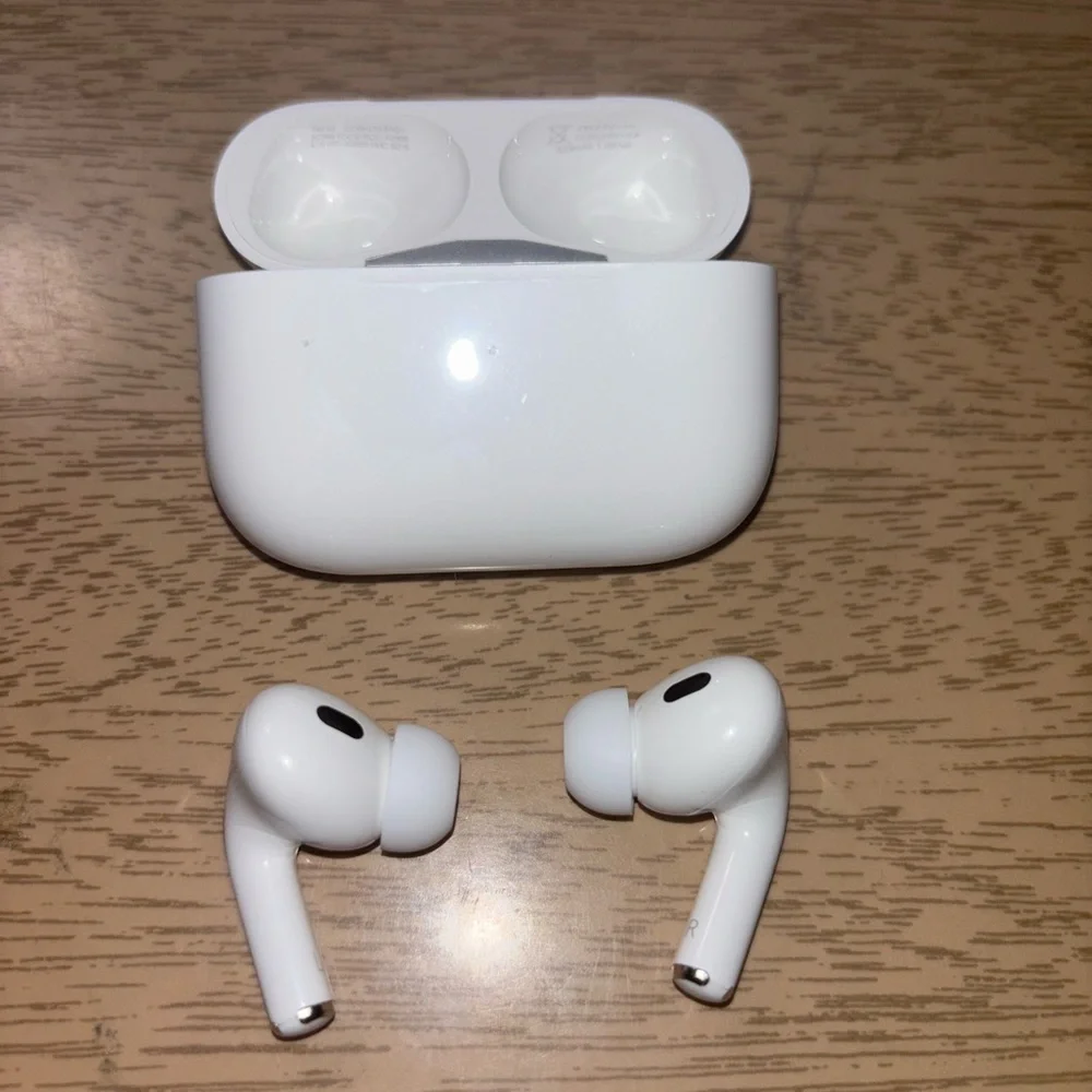 Wireless White Earbuds with Charging Case